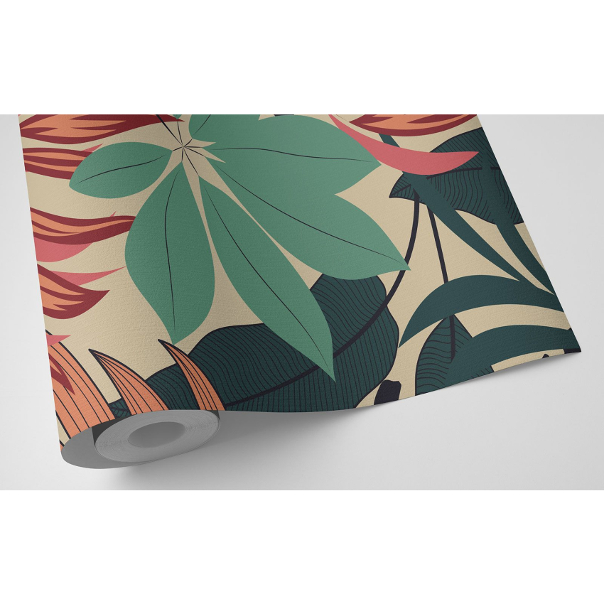 Papier peint motif XL - Motif botanique