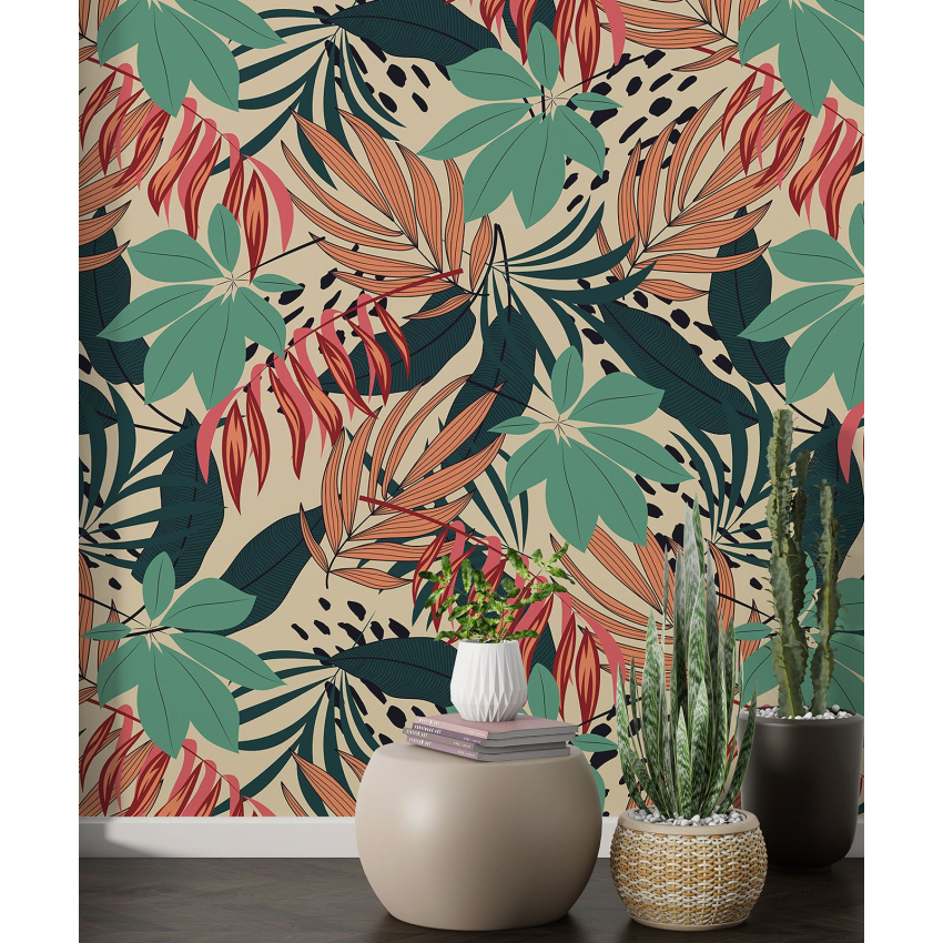 Papier peint motif XL - Motif botanique