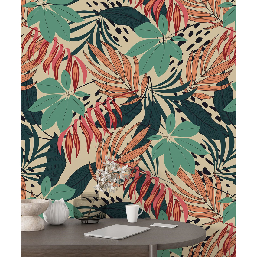 Papier peint motif XL - Motif botanique