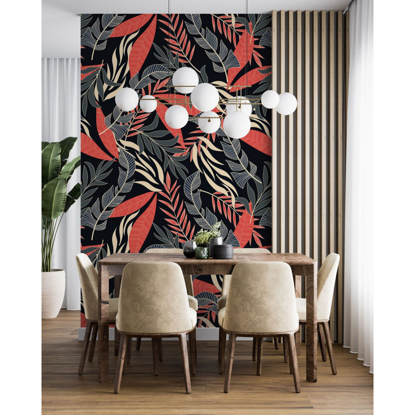 Papier peint motif XL - Motif botanique