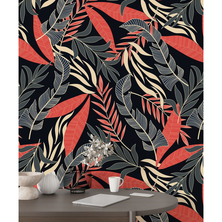 Papier peint motif XL - Motif botanique