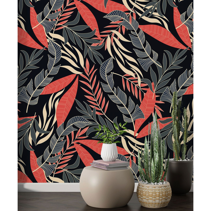 Papier peint motif XL - Motif botanique