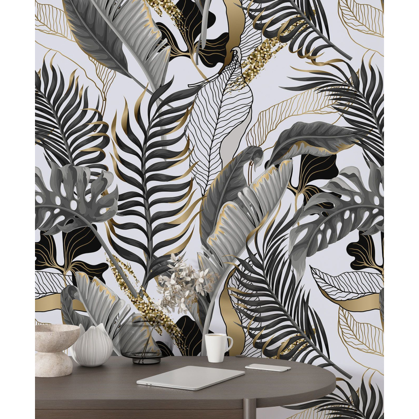 Papier peint motif XL - Motif botanique