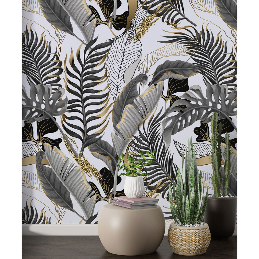 Papier peint motif XL - Motif botanique