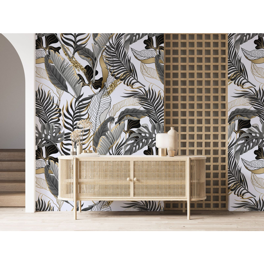 Papier peint motif XL - Motif botanique