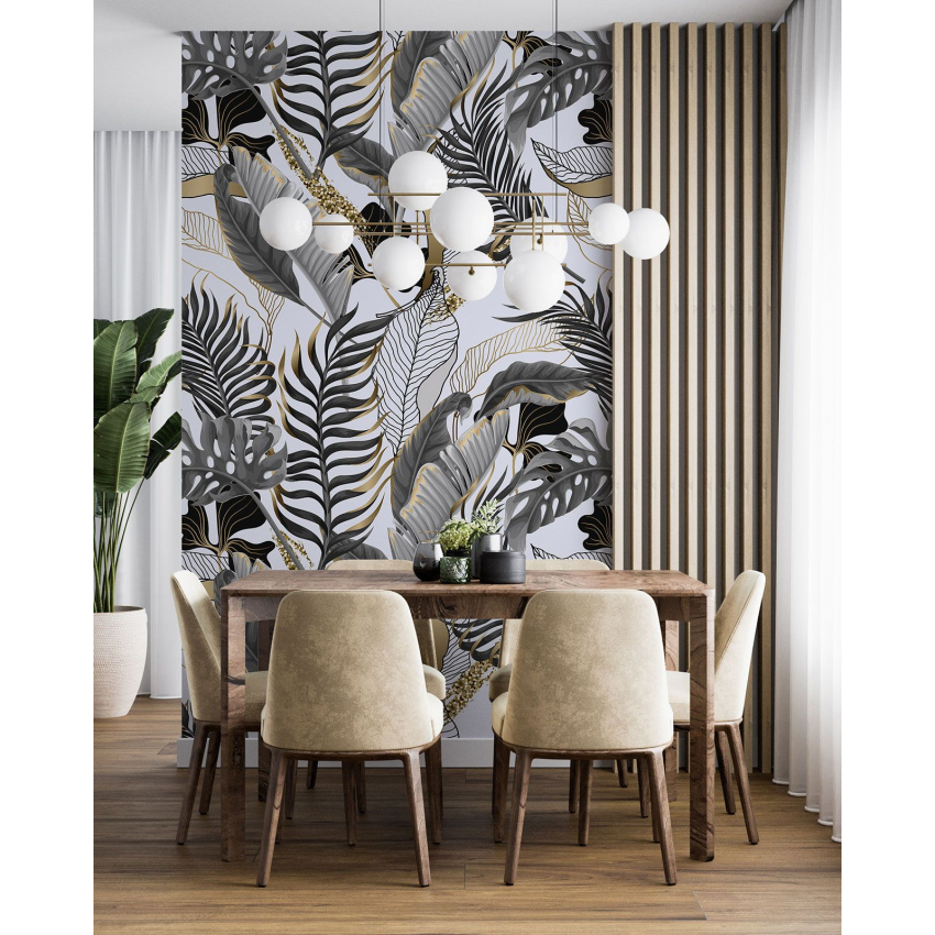 Papier peint motif XL - Motif botanique