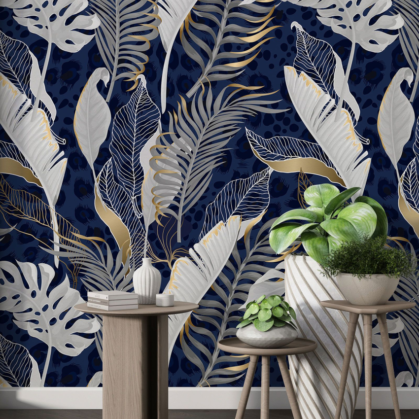 Papier peint motif XL - Motif botanique