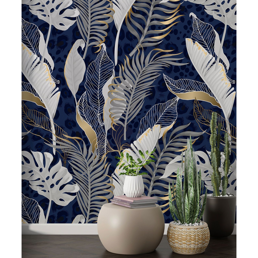 Papier peint motif XL - Motif botanique