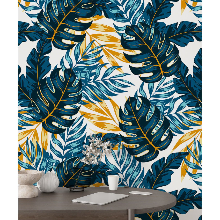 Papier peint motif XL - Motif botanique