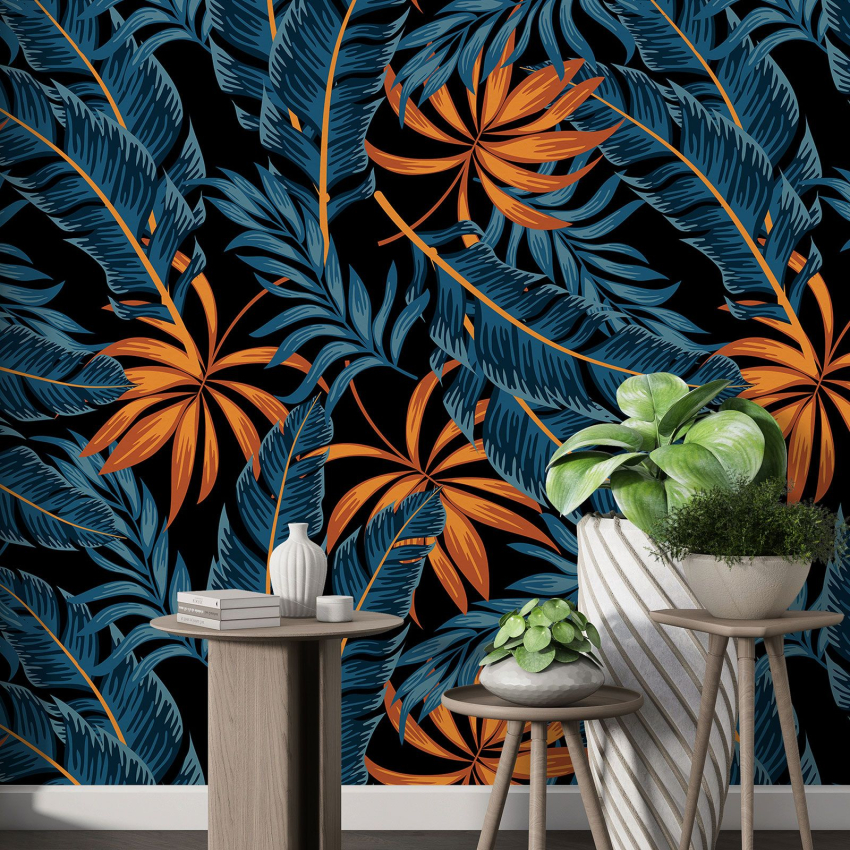 Papier peint motif XL - Motif botanique
