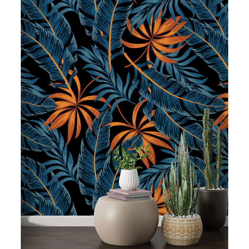 Papier peint motif XL - Motif botanique