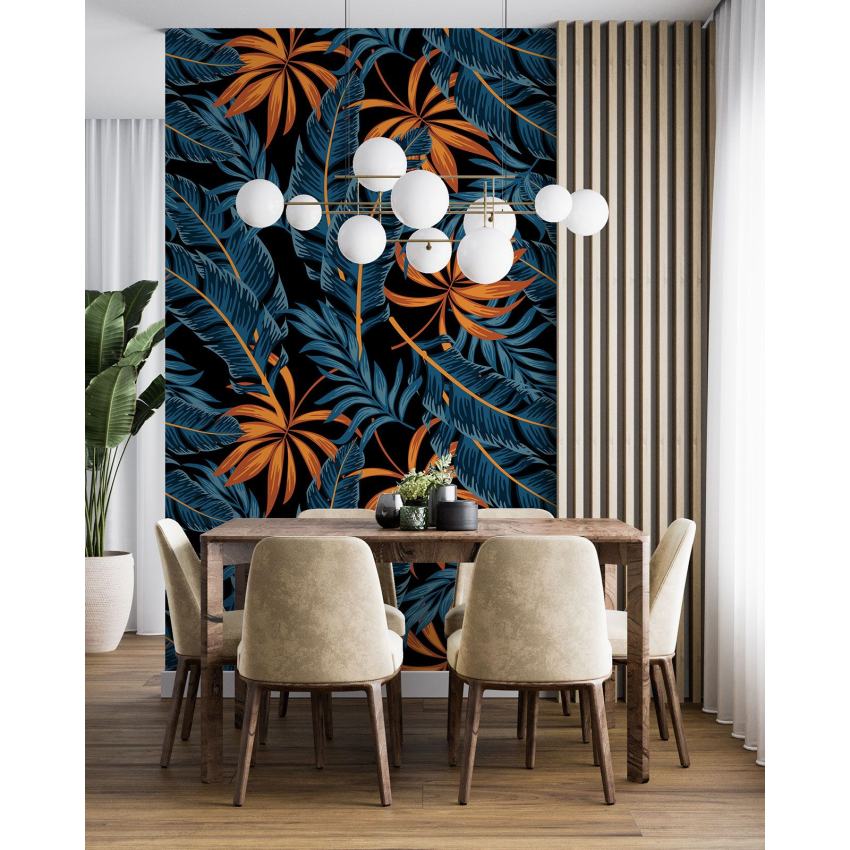 Papier peint motif XL - Motif botanique