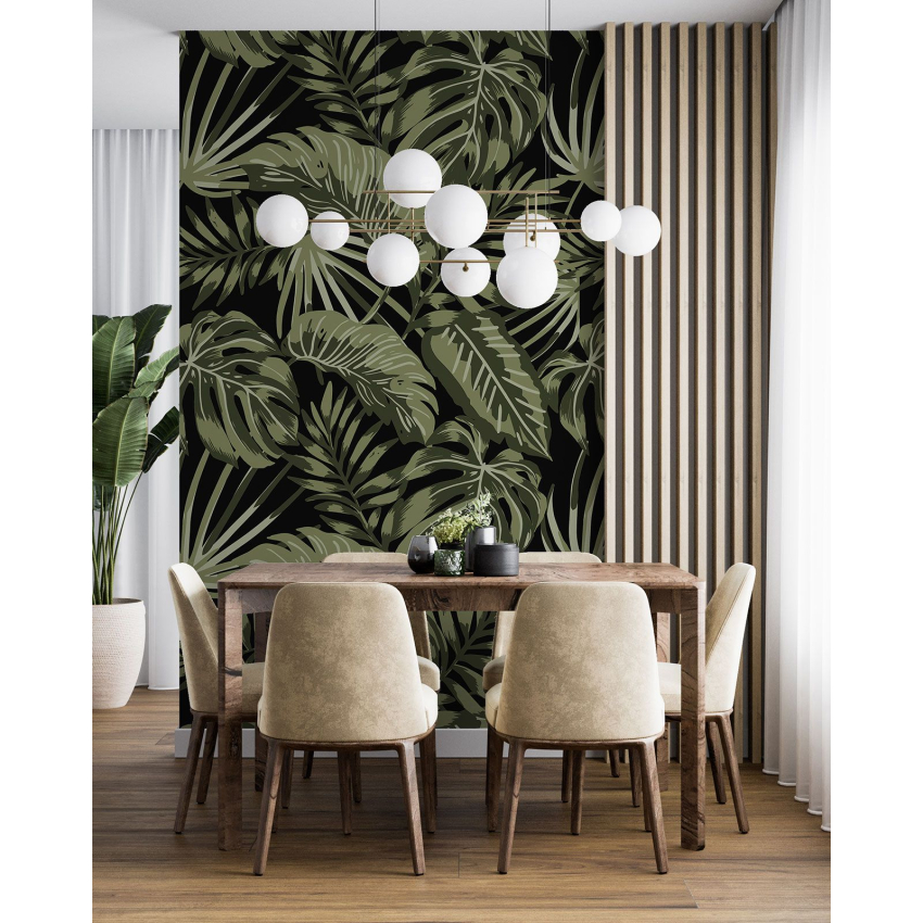 Papier peint motif XL - Motif botanique