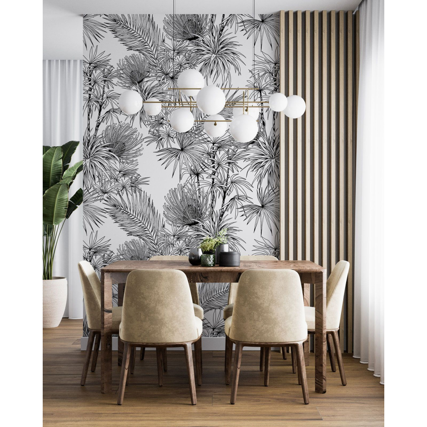 Papier peint motif XL - Motif botanique