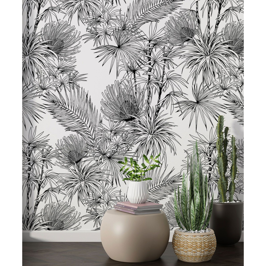 Papier peint motif XL - Motif botanique