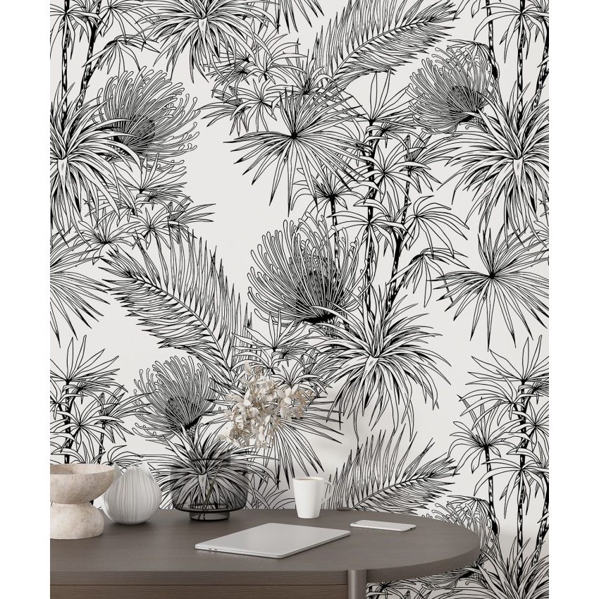 Papier peint motif XL - Motif botanique