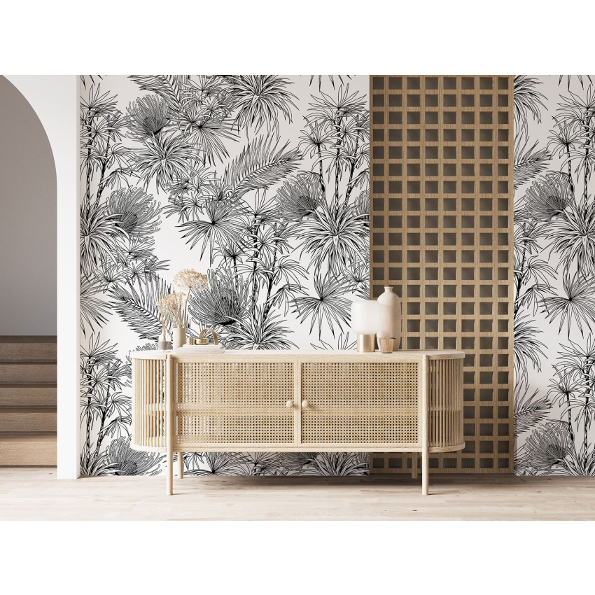 Papier peint motif XL - Motif botanique