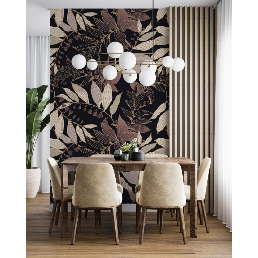 Papier peint motif XL - Motif botanique