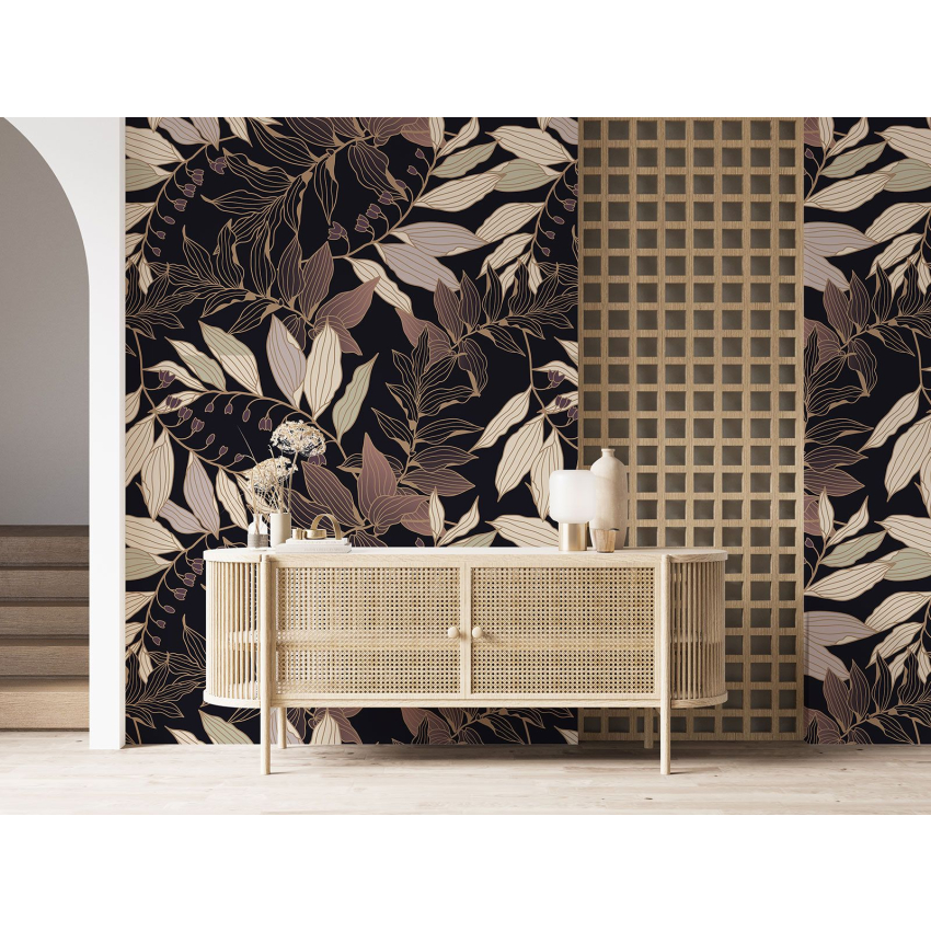 Papier peint motif XL - Motif botanique