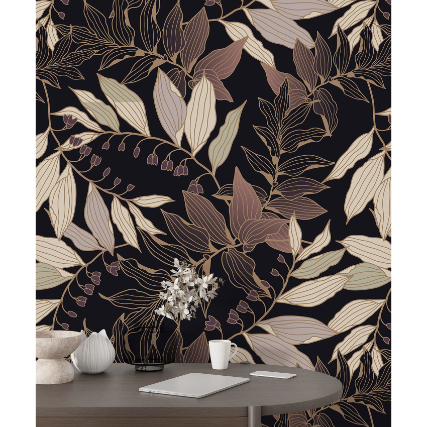 Papier peint motif XL - Motif botanique