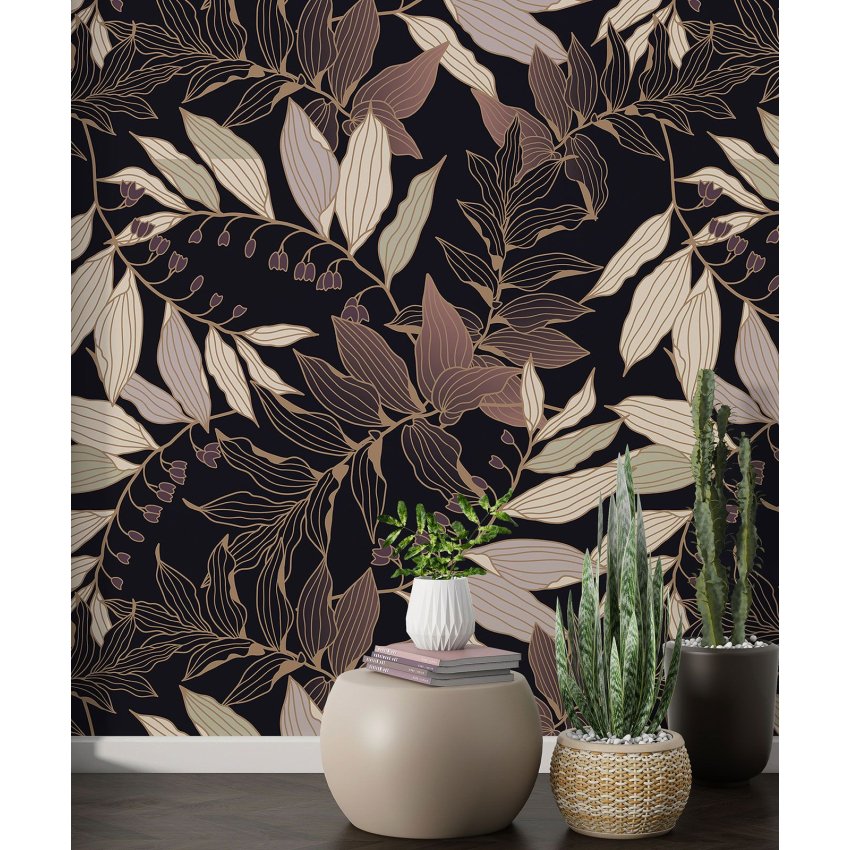 Papier peint motif XL - Motif botanique
