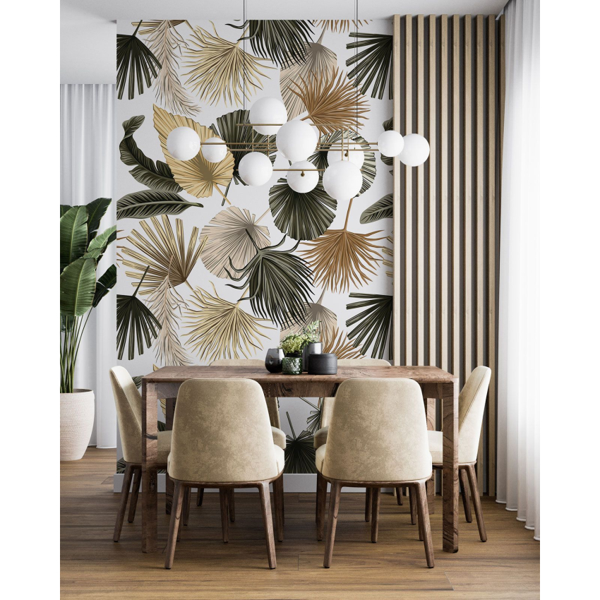 Papier peint motif XL - Motif botanique