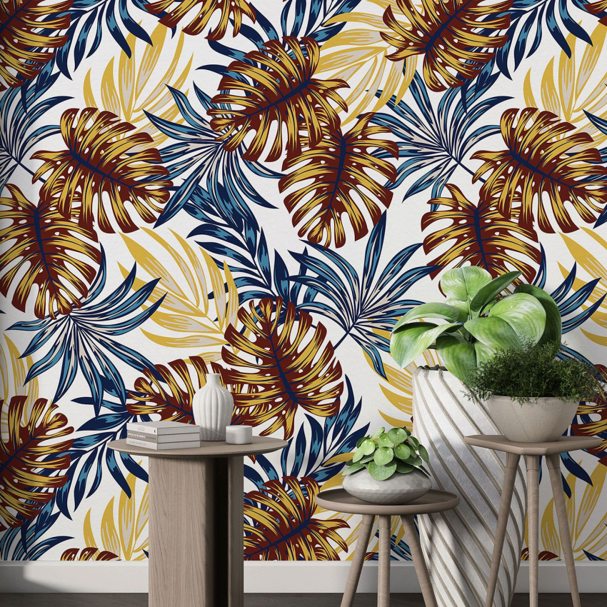 Papier peint motif XL - Motif botanique