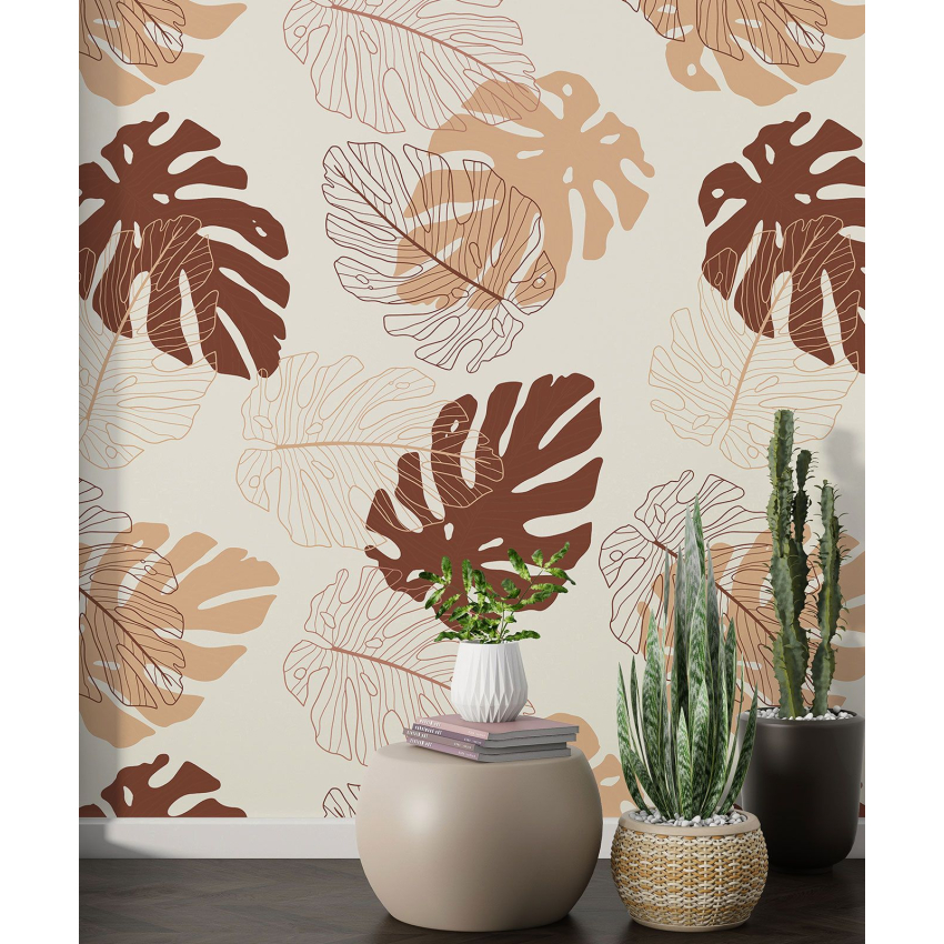 Papier peint motif XL - Motif botanique