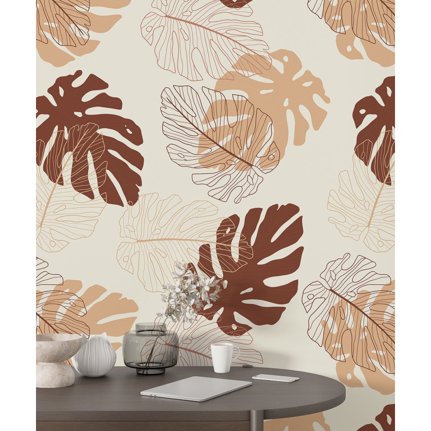 Papier peint motif XL - Motif botanique