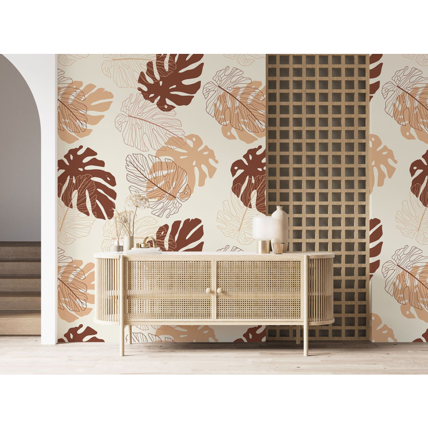 Papier peint motif XL - Motif botanique