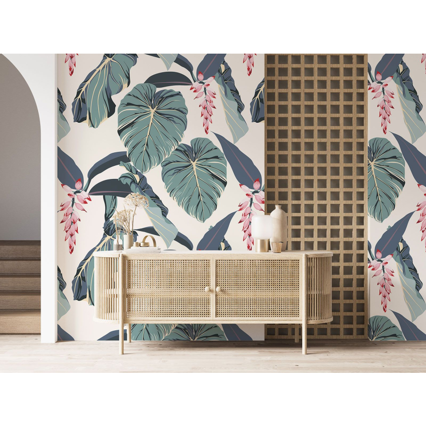 Papier peint motif XL - Motif botanique