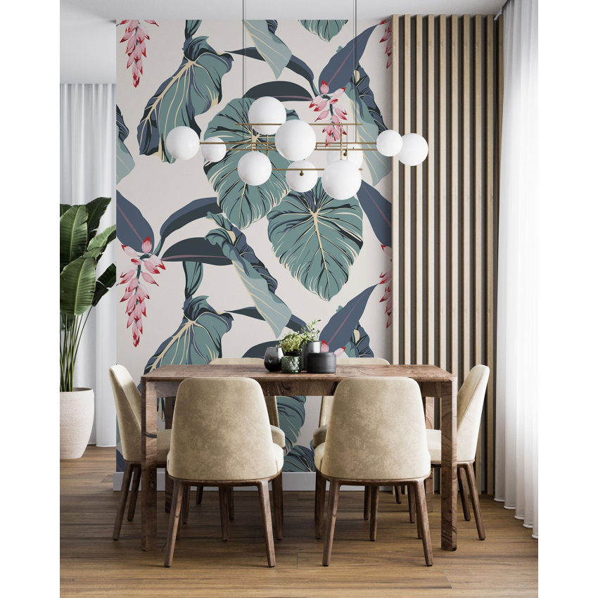 Papier peint motif XL - Motif botanique
