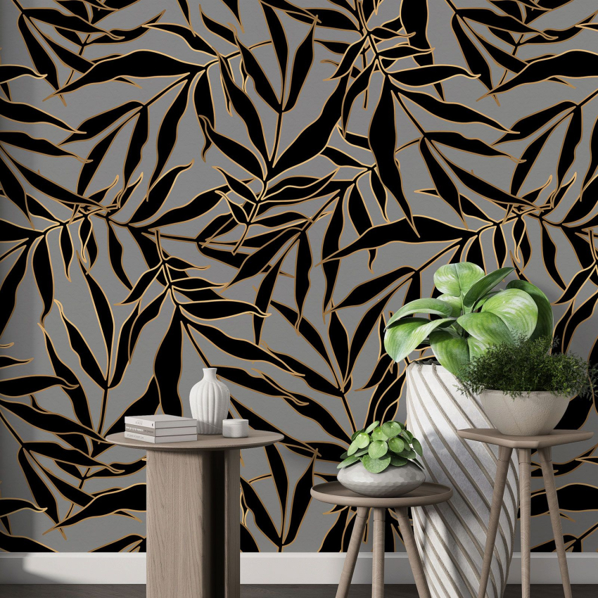 Papier peint motif XL - Motif botanique