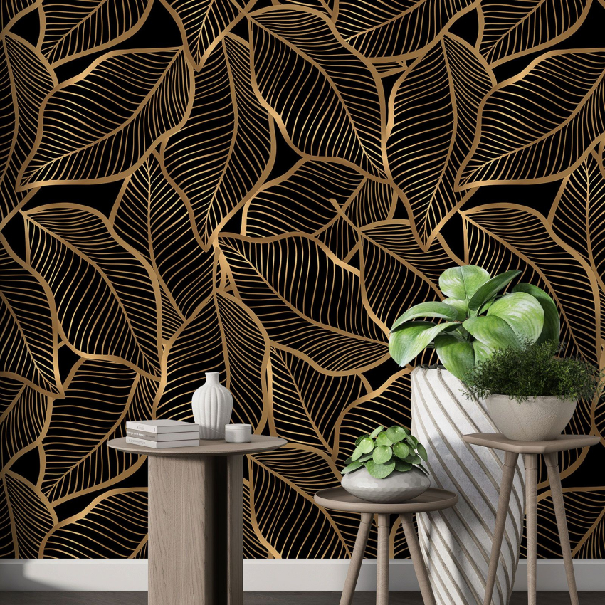 Papier peint motif XL - Motif botanique