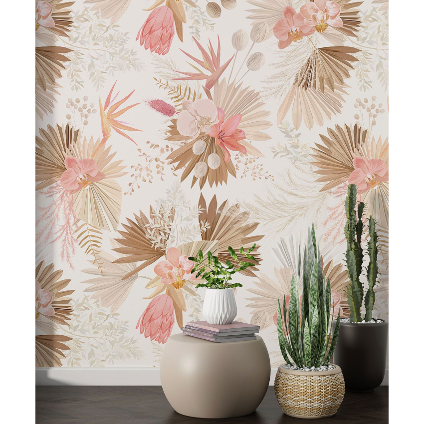 Papier peint motif XL - Motif botanique