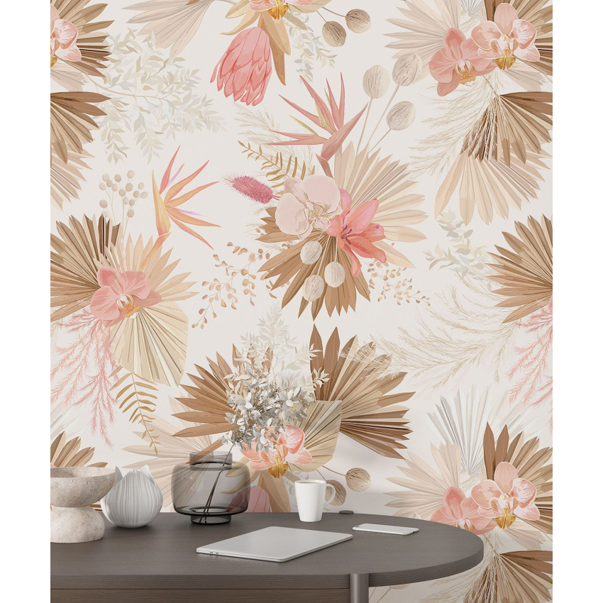 Papier peint motif XL - Motif botanique