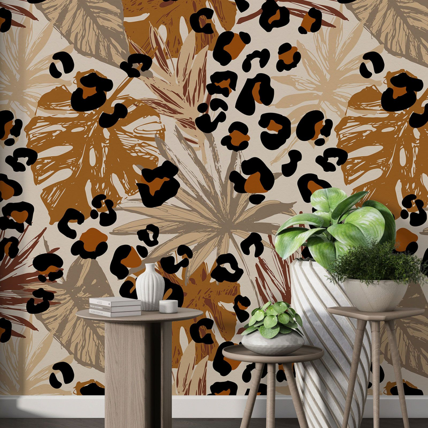Papier peint motif XL - Motif botanique