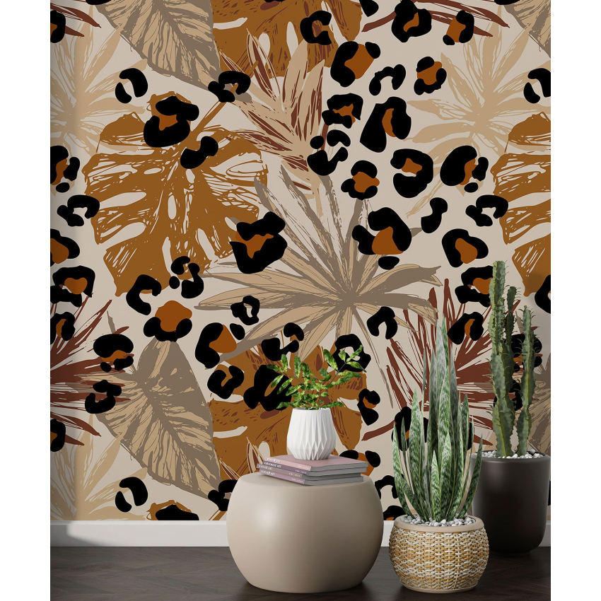 Papier peint motif XL - Motif botanique