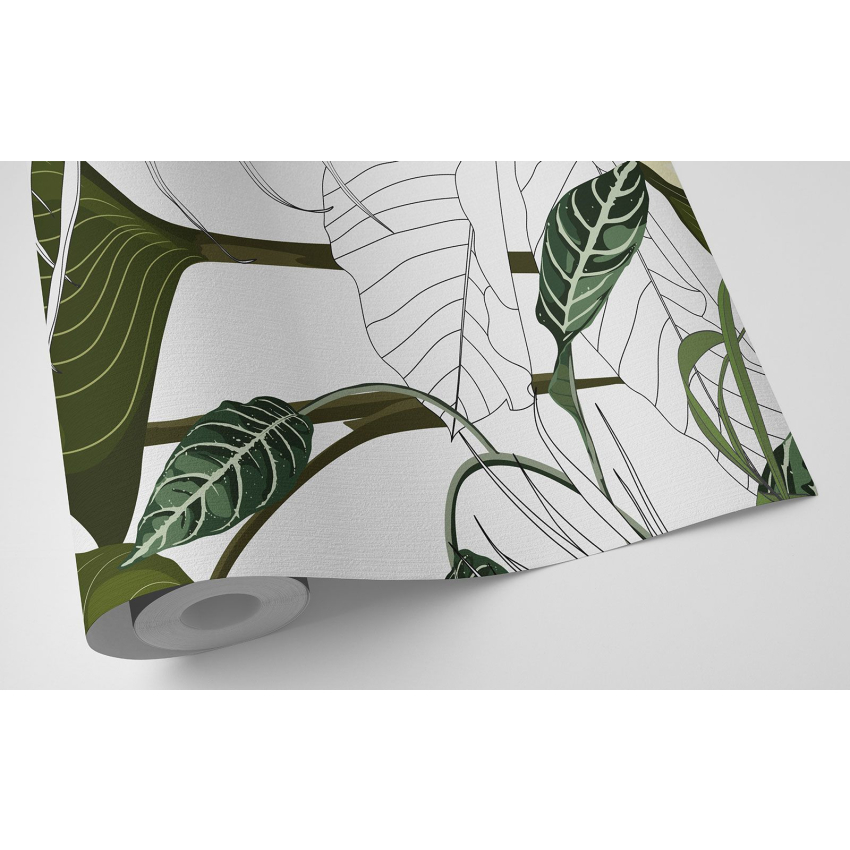 Papier peint motif XL - Motif botanique