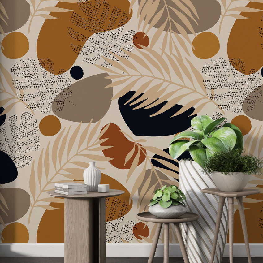 Papier peint motif XL - Motif botanique