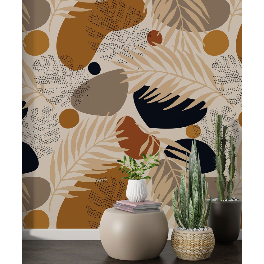 Papier peint motif XL - Motif botanique