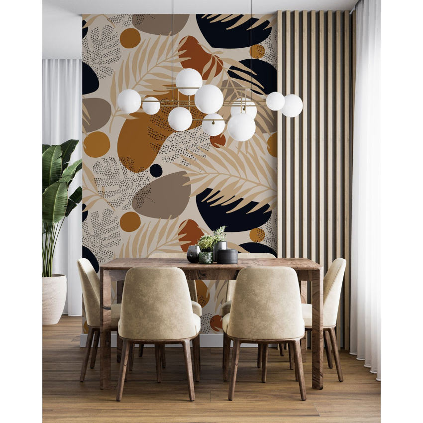 Papier peint motif XL - Motif botanique