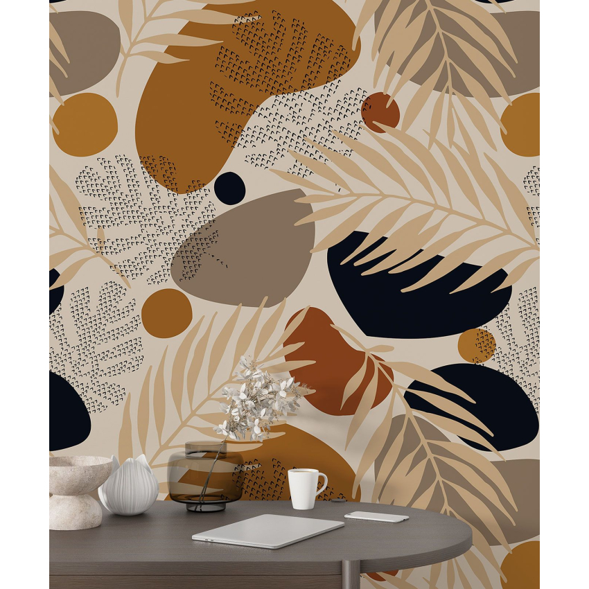 Papier peint motif XL - Motif botanique