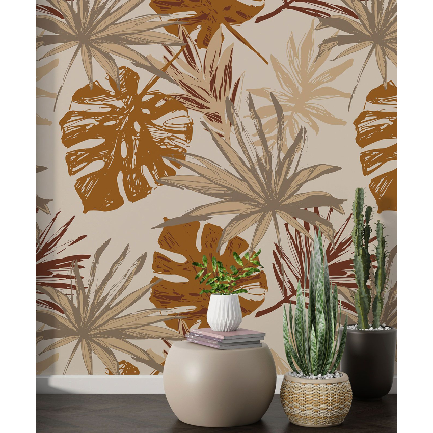 Papier peint motif XL - Motif botanique