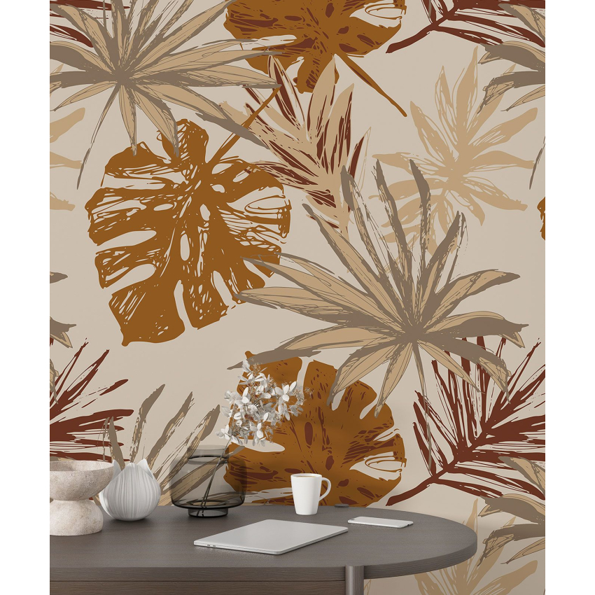 Papier peint motif XL - Motif botanique
