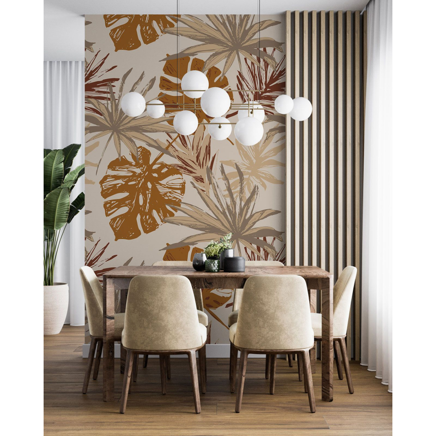 Papier peint motif XL - Motif botanique