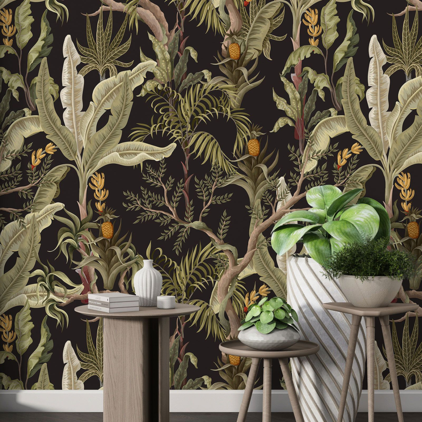 Papier peint motif XL - Motif botanique
