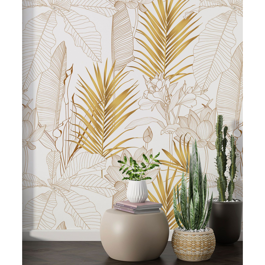 Papier peint motif XL - Motif botanique