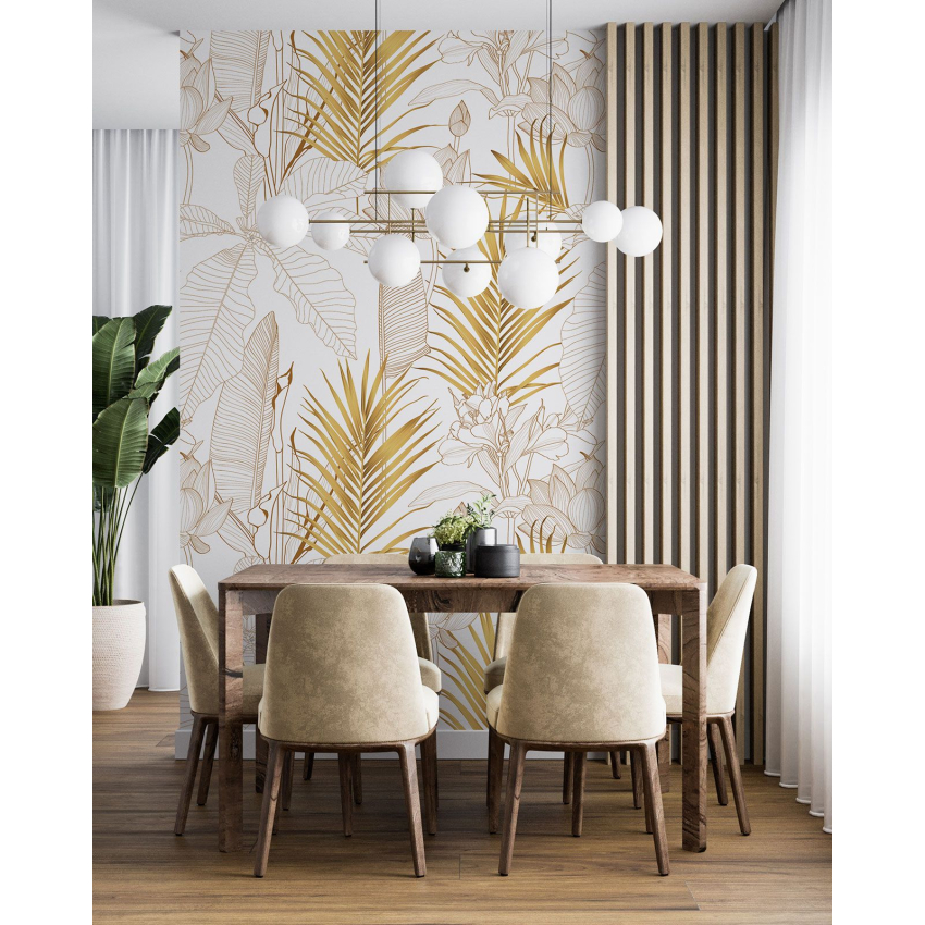 Papier peint motif XL - Motif botanique
