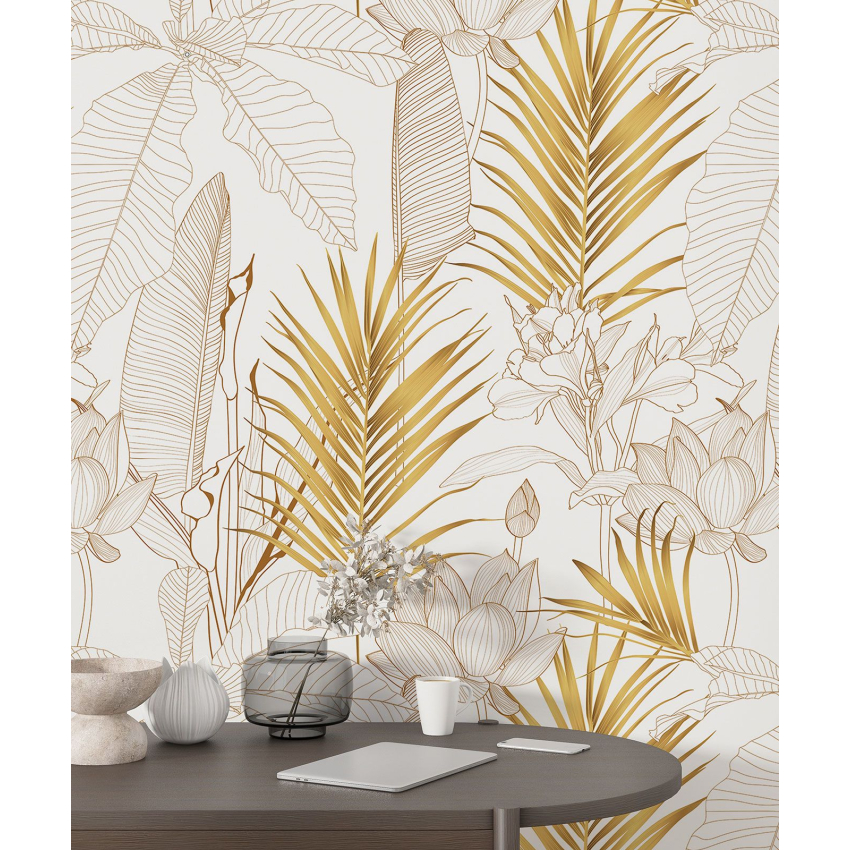 Papier peint motif XL - Motif botanique